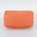 FENDI Mamma Baguette Shoulder Bag Cotton jersey Orange Silver Auth 193143-5