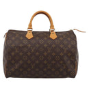 LOUIS VUITTON Monogram Speedy 35 Hand Bag M41524 LV Auth 193145V-13