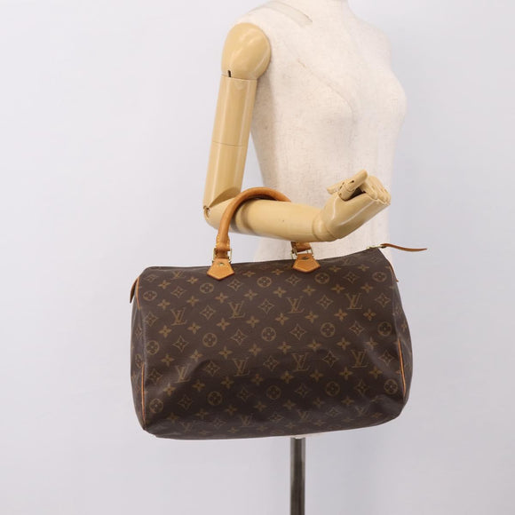 LOUIS VUITTON Monogram Speedy 35 Hand Bag M41524 LV Auth 193145V