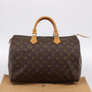 LOUIS VUITTON Monogram Speedy 35 Hand Bag M41524 LV Auth 193145V-12