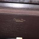 Christian Dior Trotter Canvas Shoulder Bag Beige Gold Auth 193146-10