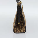 Christian Dior Trotter Canvas Shoulder Bag Beige Gold Auth 193146-3