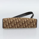 Christian Dior Trotter Canvas Shoulder Bag Beige Gold Auth 193146-5