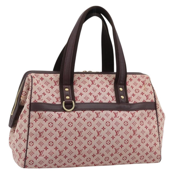 LOUIS VUITTON Monogram Mini Josephine GM Hand Bag Red M92213 LV Auth 193147A