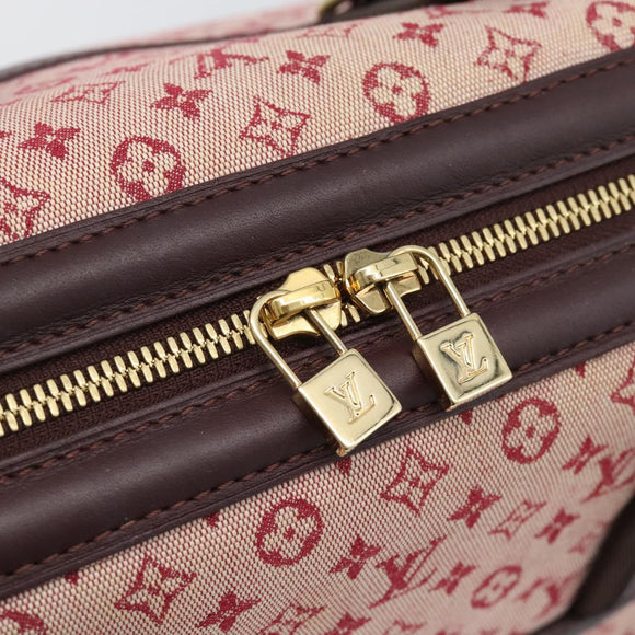LOUIS VUITTON Monogram Mini Josephine GM Hand Bag Red M92213 LV Auth 193147A