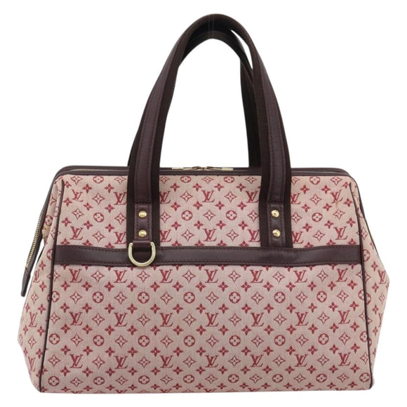 LOUIS VUITTON Monogram Mini Josephine GM Hand Bag Red M92213 LV Auth 193147A