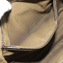 FENDI Zucca Canvas Shoulder Bag Brown Black Auth 193148V-20