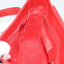 CELINE Shoulder Bag Leather Red Gold Auth 193149-20