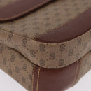 GUCCI Micro GG Supreme Shoulder Bag PVC Beige Gold Auth 193154-9