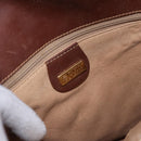 GUCCI Micro GG Supreme Shoulder Bag PVC Beige Gold Auth 193154-18