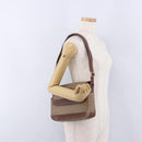 GUCCI Micro GG Supreme Shoulder Bag PVC Beige Gold Auth 193154-23