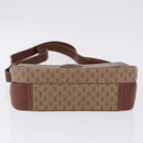 GUCCI Micro GG Supreme Shoulder Bag PVC Beige Gold Auth 193154-5