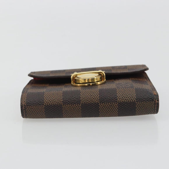 LOUIS VUITTON Damier Ebene Portefeuille Koala Bifold Wallet N60005 Auth 193156A