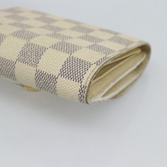 LOUIS VUITTON Damier Azur Portefeuille Joy Bifold Wallet N60030 LV Auth 193157
