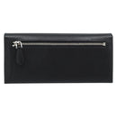 PRADA Long Wallet Saffiano leather Black Silver Auth 193158V-2