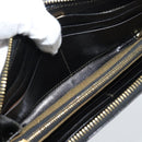FENDI Zucca Canvas Long Wallet Black Brown Auth 193160V-16