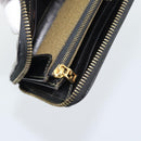 FENDI Zucca Canvas Long Wallet Black Brown Auth 193160V-17