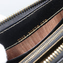 FENDI Zucca Canvas Long Wallet Black Brown Auth 193160V-21