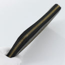 FENDI Zucca Canvas Long Wallet Black Brown Auth 193160V-6