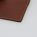 LOEWE Card Case Leather Brown Auth 193161V-15