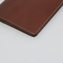 LOEWE Card Case Leather Brown Auth 193161V-16