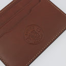 LOEWE Card Case Leather Brown Auth 193161V-17
