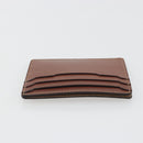 LOEWE Card Case Leather Brown Auth 193161V-19