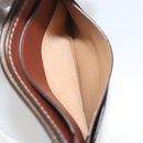 LOEWE Card Case Leather Brown Auth 193161V-21