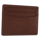 LOEWE Card Case Leather Brown Auth 193161V-1