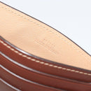 LOEWE Card Case Leather Brown Auth 193161V-11