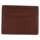 LOEWE Card Case Leather Brown Auth 193161V-2