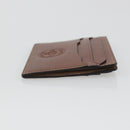 LOEWE Card Case Leather Brown Auth 193161V-3