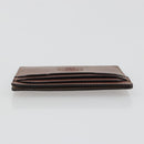 LOEWE Card Case Leather Brown Auth 193161V-5