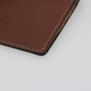 LOEWE Card Case Leather Brown Auth 193161V-7
