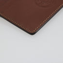 LOEWE Card Case Leather Brown Auth 193161V-14