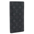 LOUIS VUITTON Monogram Eclipse Portefeuille Braza Wallet M61697 LV Auth 193162V-1