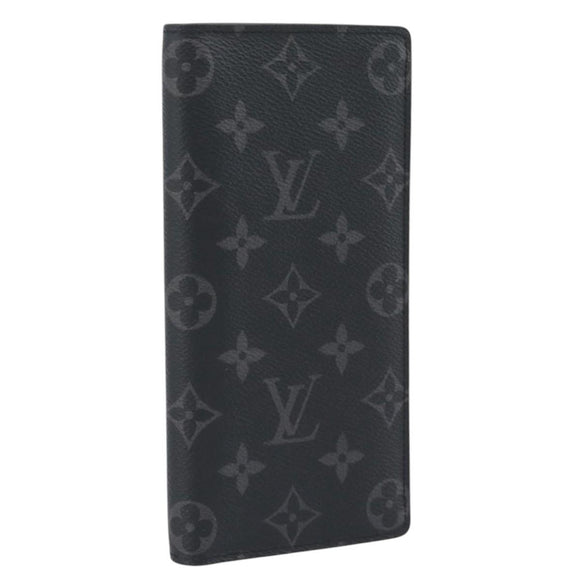 LOUIS VUITTON Monogram Eclipse Portefeuille Braza Wallet M61697 LV Auth 193162V