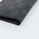 LOUIS VUITTON Monogram Eclipse Portefeuille Braza Wallet M61697 LV Auth 193162V-10
