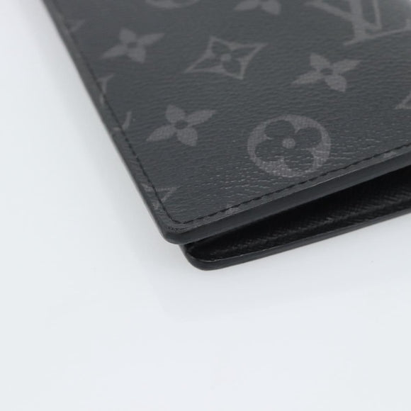 LOUIS VUITTON Monogram Eclipse Portefeuille Braza Wallet M61697 LV Auth 193162V