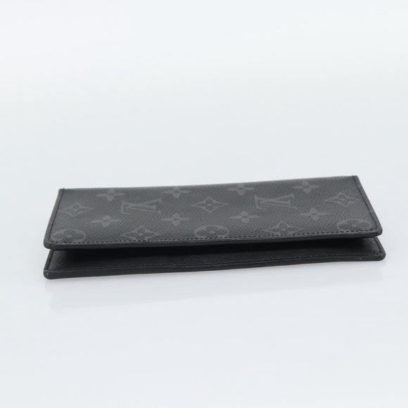 LOUIS VUITTON Monogram Eclipse Portefeuille Braza Wallet M61697 LV Auth 193162V