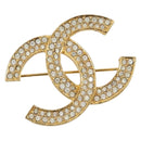 CHANEL COCO Mark Brooch metal Gold Tone CC Auth 193163V-1