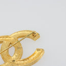 CHANEL COCO Mark Brooch metal Gold Tone CC Auth 193163V-5