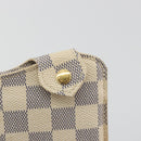 LOUIS VUITTON Damier Azur Etui A Lunettes MM Glasses Case N60025 LV Auth 193165V-8