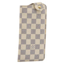 LOUIS VUITTON Damier Azur Etui A Lunettes MM Glasses Case N60025 LV Auth 193165V-1