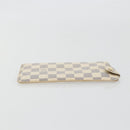 LOUIS VUITTON Damier Azur Etui A Lunettes MM Glasses Case N60025 LV Auth 193165V-3