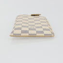 LOUIS VUITTON Damier Azur Etui A Lunettes MM Glasses Case N60025 LV Auth 193165V-6