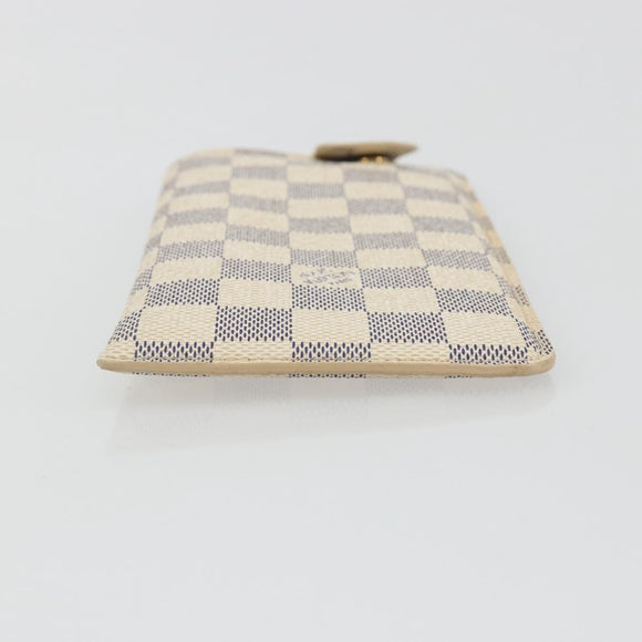 LOUIS VUITTON Damier Azur Etui A Lunettes MM Glasses Case N60025 LV Auth 193165V