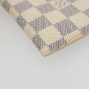 LOUIS VUITTON Damier Azur Etui A Lunettes MM Glasses Case N60025 LV Auth 193165V-14