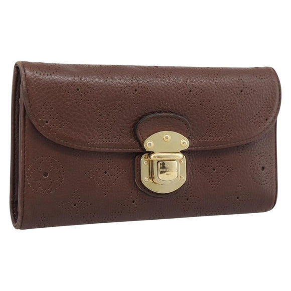 LOUIS VUITTON Mahina Portefeuille Amelia Wallet Leather M95996 LV Auth 193168V