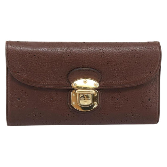 LOUIS VUITTON Mahina Portefeuille Amelia Wallet Leather M95996 LV Auth 193168V
